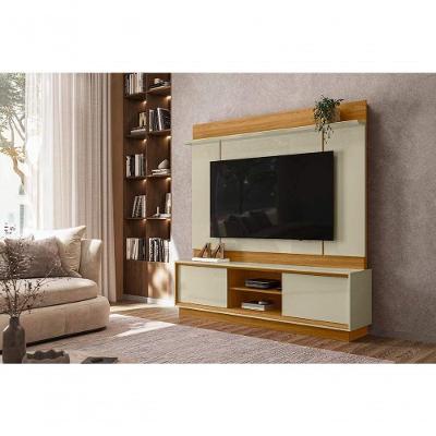 Painel para TV Siena Até 75 Polegadas 183CM MDF Marrom Madetec Móveis