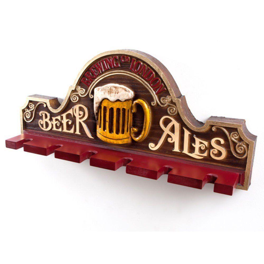 Placa Decorativa Suporte Copos, Porta-espetos - Beer Ales - 4