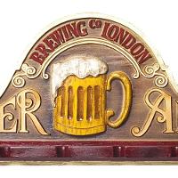Placa Decorativa Suporte Copos, Porta-espetos - Beer Ales - 3