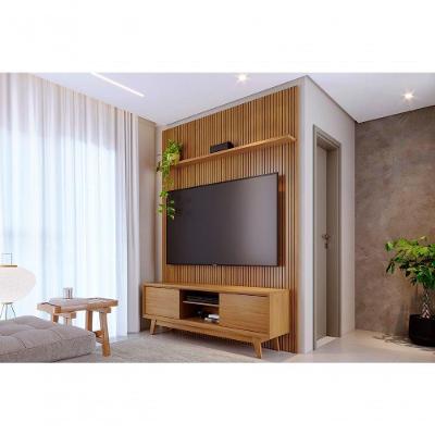 Painel para TV Milo 65" 179CM MDF-MDP Portas Correr Marrom Madetec Móveis