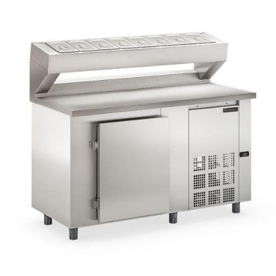 Balcão Refrigerado Condimentado Gelopar GBPZ150AI 150L 1 Porta Inox 220V