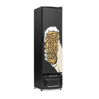 Cervejeira Gelopar GCB23EBJ 228L Porta Cega Adesivada Preto 110V para Bares e Restaurantes