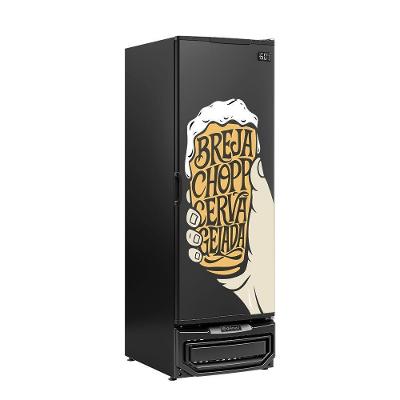 Cervejeira Gelopar GCB57BJ 578L Porta Cega Adesivada Preto 110V Degelo Automático
