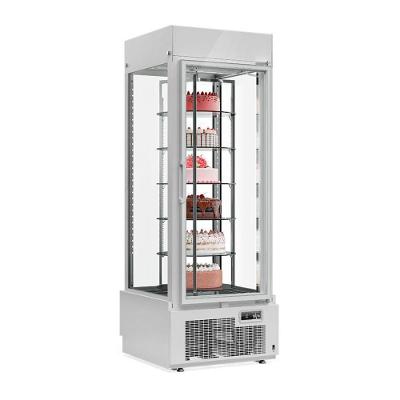 Expositor de Bolos Vertical Giratório Gelopar GEVG075 Branco 220V