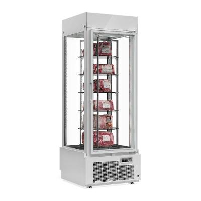 Expositor de Carnes Giratório Ilha Gelopar GEVG075 6 Prateleiras 6 Portas Branco 220V