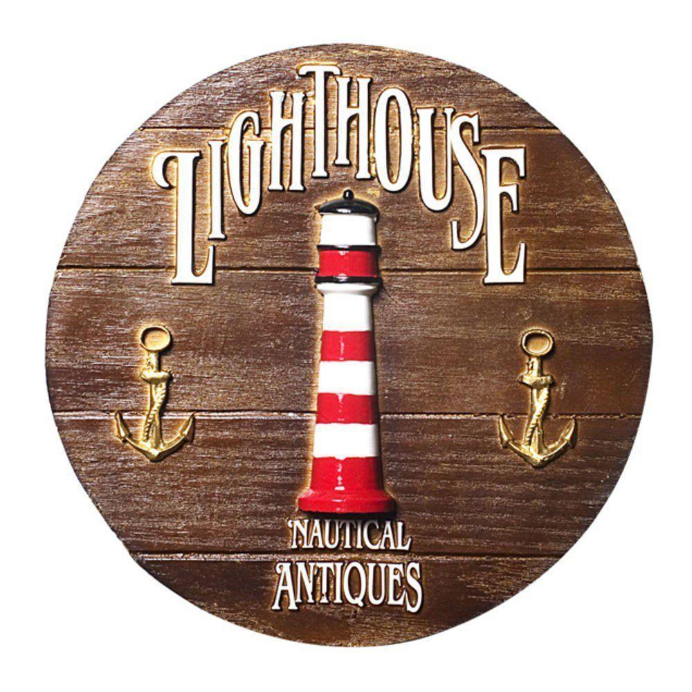 Placa Decorativa De Parede Em Resina - Light House - 1