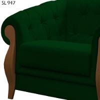 Poltrona Decorativa Pes Em Madeira Murano Sl 947 Moll Sl 947 - 5