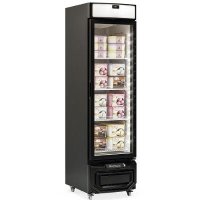 Freezer Vertical Ar Forcado Gelopar Degelo Automatico 315L Porta de Vidro GFI31LP Preto 220V