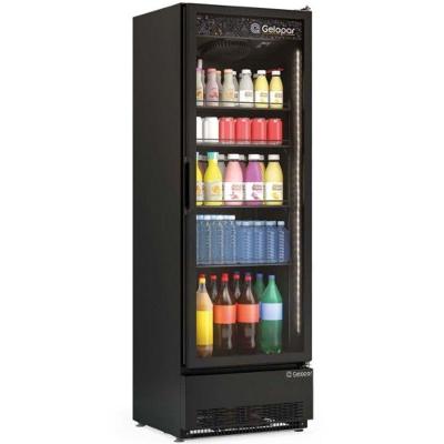 Expositor Vertical Refrigerado Gelopar GRV45CB 445L 1 Porta Preto 220V