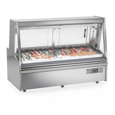 Balcão Frigorífico Peixaria GAPX200A Conservação e Exposição de Peixes Refrigeração Estática Inox