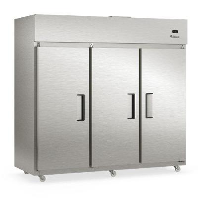 Refrigerador 3 Portas GRCR3P com Refrigeração por Ar Forçado Inox Gelopar