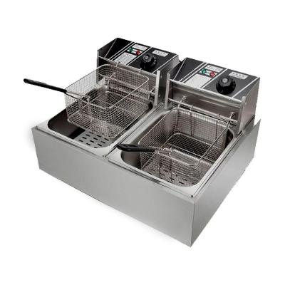 Fritadeira Elétrica com Óleo 2 Cubas Stevan Metal ZL-10-220-STM 10L 5000W 220V