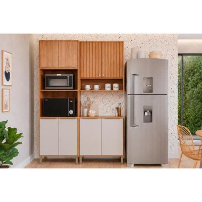 Cozinha Completa Divina CZ605 4 Portas 2 Gavetas MDF Cinamomo Off White MGM