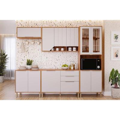 Cozinha Completa 5 Peças CZ576 4 Portas 2 Gavetas MDF Off White MGM
