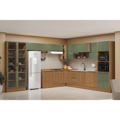 Cozinha Completa 14PeçasVibra C189 3 Gavetas MDF-MDP 120CM Kappesberg