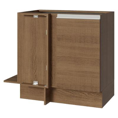 Balcão de Canto Cozinha Glamy 1 Porta 0 Prateleiras MDP 94CM Rustic