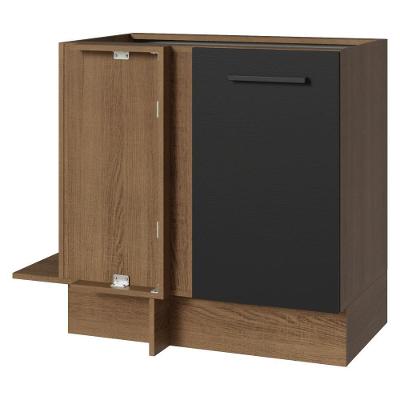 Balcão de Canto Agata 1 Porta 1 Prateleira MDP 94CM Rustic Madesa