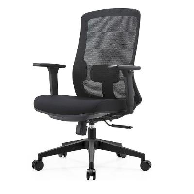 Cadeira de Escritório BLM189D Diretor Tela Mesh Base com Rodízios Giratória Preto Blume Office