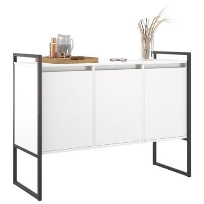 Buffet Aparador Industrial 3 Portas sem Gavetas MDP 120CM Branco Casah