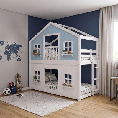 Beliche Infantil Montessoriano Casinha dos Sonhos com Fechamento Inferior Madeira Maciça Branco