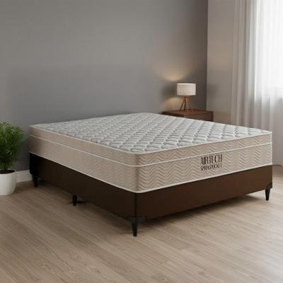Cama Box Casal Airtech Pillow Top Molas Ensacadas Bege Ortobom 138CM