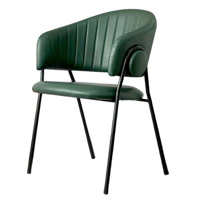 Cadeira Tatra Toulouse Julia com Estrutura em Aço e Estofado em Poliuretano Verde OR Design
