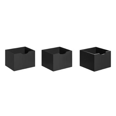 Estante Organizadora Nicho Organizador Portland 6 Gavetas 3 Prateleiras MDP 108CM Preto Casah