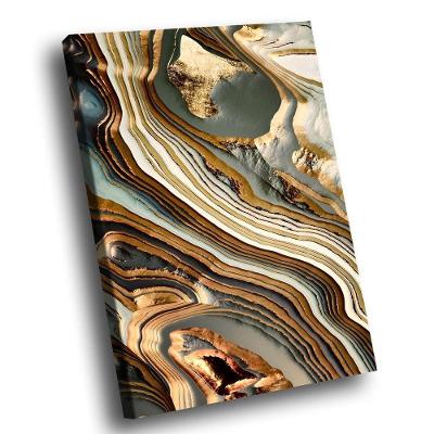 Quadro Abstrato Dourado Textura