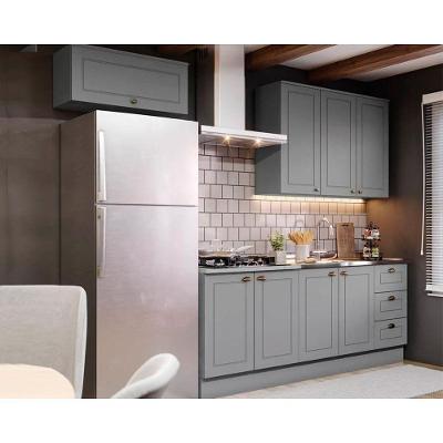 Cozinha Completa Henn 5 Peças 2 Portas MDF 120CM Cinza CZ132