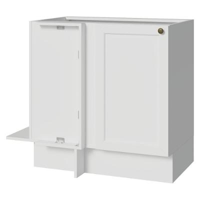 Cozinha Balcão de Canto Vik 1 Porta 1 Prateleira MDP 94CM Branco Madesa sem Tampo