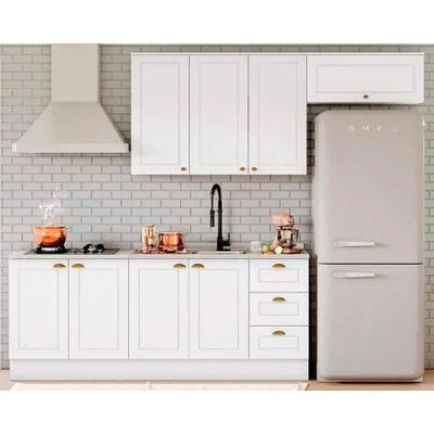 Cozinha Completa Henn 5 Peças 2 Portas 3 Gavetas MDF-MDP 120CM Branco