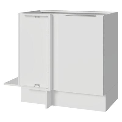 Cozinha Balcão de Canto Stella 1 Porta 1 Prateleira MDP 94CM Branco Madesa