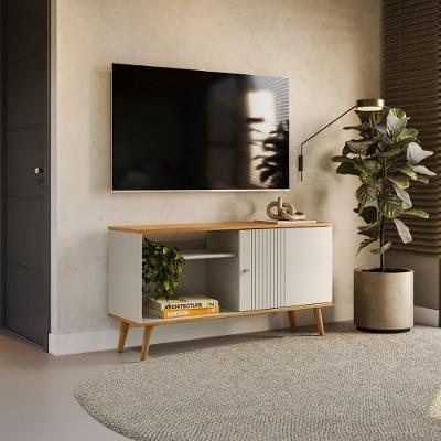 Rack para TV Rubi 50 Polegadas 120CM MDP e MDF Off White Casah