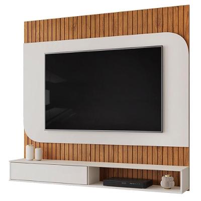 Painel para TV Tom 150,5CM MDF MDP com Nicho Off White DJ Móveis