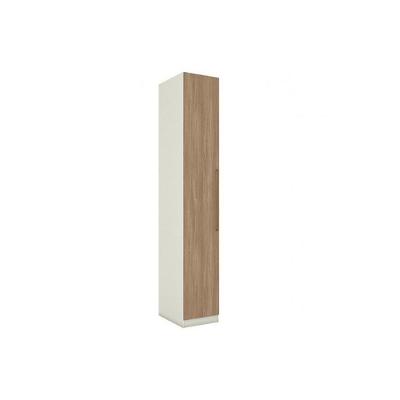 Modulado de Quarto MC01 Seletto 1 Porta de Bater sem Gavetas MDF-MDP Areia-Jequitibá