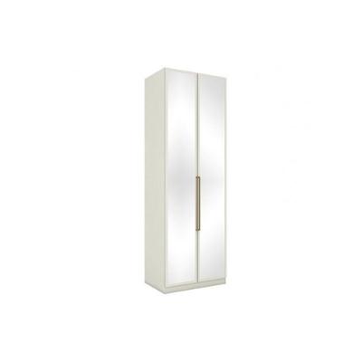 Modulado de Quarto Guarda Roupa MC04 Seletto 2 Portas com Espelho 3 Gavetas MDP Areia Henn 80CM