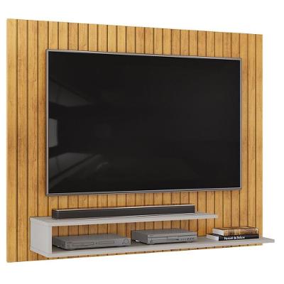 Painel para TV Ripe Cedro Bali 134,5CM MDF-MDP Amadeirado DJ Móveis