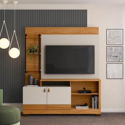 Painel Home Alagoas Nature para TV 50" 160CM MDP-MDF Off White Casah