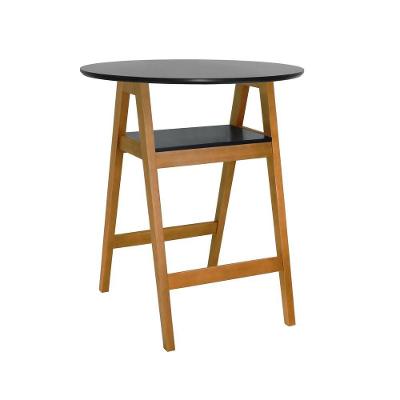 Mesa Bistrô Miami 2 Lugares Redonda MDF Amêndoa Decorise