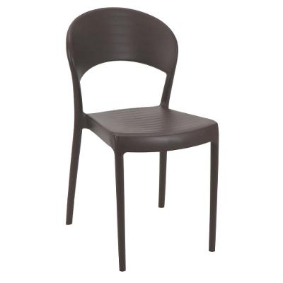 Cadeira Sissi Summa Plástico Polipropileno Marrom Tramontina 43.5CM 182KG