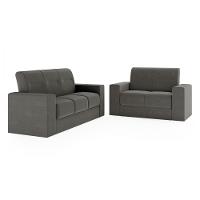 Sofá 2 E 3 Lugares Recife Veludo Cinza Mamflex Cinza - 1