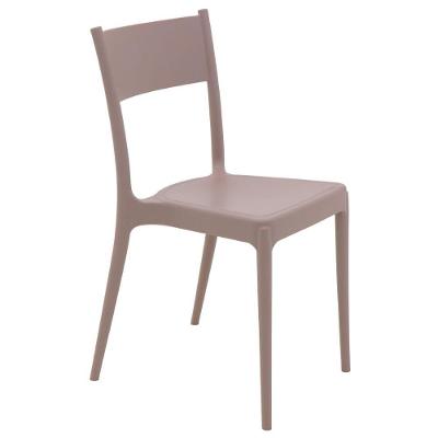 Cadeira Diana Eco em Plástico com Revestimento de Polipropileno Café Tramontina