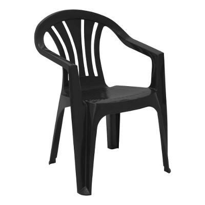 Cadeira Bertioga Estrutura em Plástico Polipropileno Preto Tramontina 56.5CM