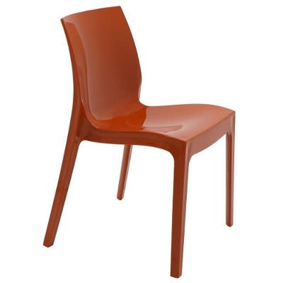 Cadeira Alice Summa em Polipropileno Brilhoso Terracota Tramontina