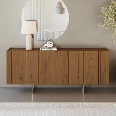 Buffet Aparador Lyon N02 4 Portas MDF 180CM Cinamomo e Champanhe Mpozenato