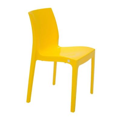 Cadeira Alice em Plástico com Assento em Polipropileno Amarelo Tramontina