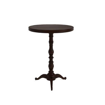 Mesa Bistrô Alta Veroninha sem Porta 1 Prateleira Alumínio Fundido 70CM Marrom