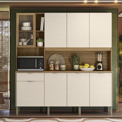 Armário de Cozinha Nature 8 Portas 1 Gaveta MDP 194CM Kit's Paraná