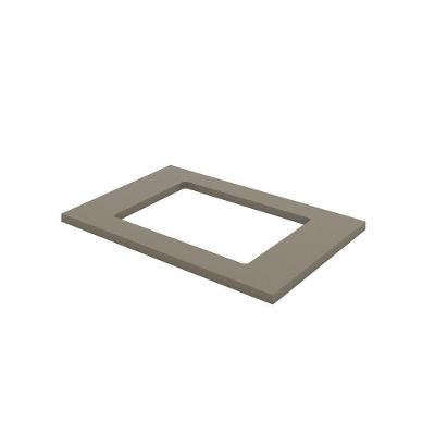 Tampo para Balcão de Cozinha Connect BP 80CM Cinza Móveis Henn para Cooktop