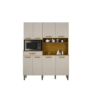 Cozinha Compacta Pratic 7 Portas 1 Gaveta MDF-MDP 158CM CHF Móveis